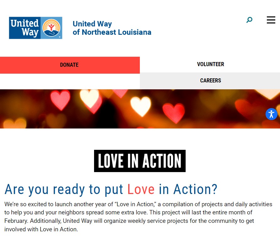 UWNELA Love In Action Webpage